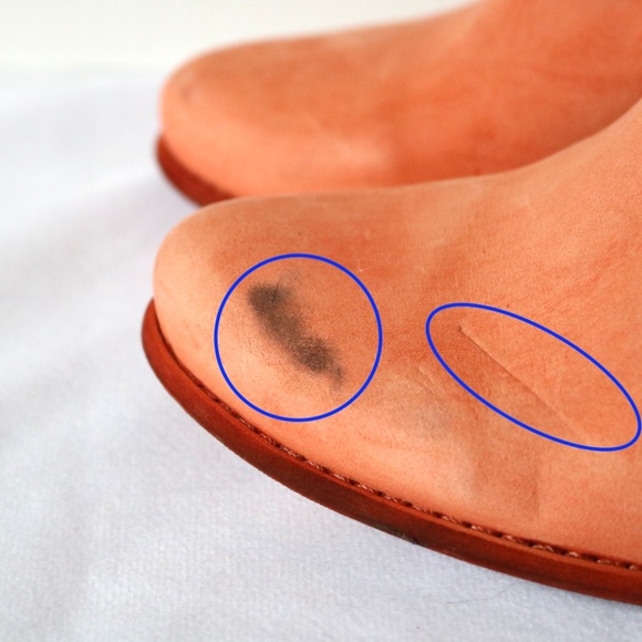 NWT Felmini Orange Leather Heeled Ankle Boot Women's 38 (US 7) Handmade Fall - Picture 10 of 10